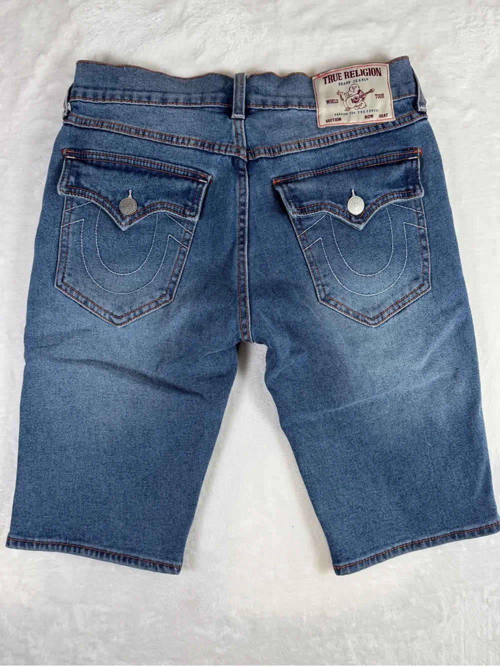 True Religion Rocco Relaxed Skinny Denim Shorts Men’s Size 30 Jean Short